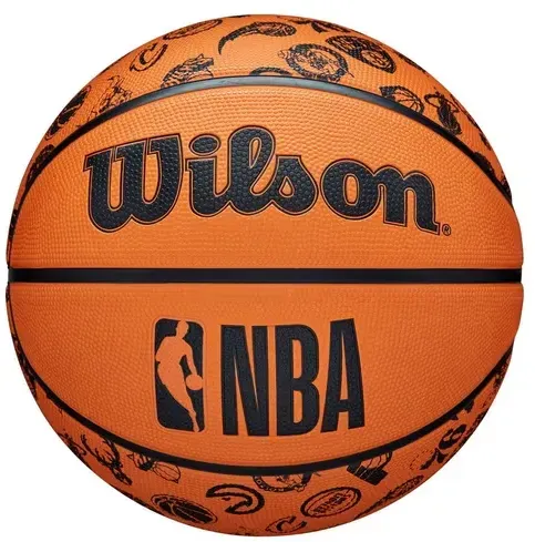 Wilson NBA Basketball All Team Orange/Black,  Gr. 7
