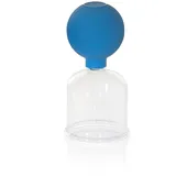 AFH Webshop Sauggläser nach Bier | mit Saugball und Olive | Schröpfen | Schröpfglas | Ball Schröpfset (ca. 6,0cm) | aus Glas