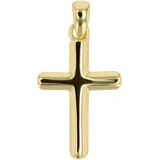 Kettenanhänger ADELIA ́S "Damen Anhänger – Kreuzanhänger aus 925 Silber", gold, Schmuckanhänger, Damen, Silber 925 (Sterlingsilber), Kettenanhänger, Zum Verschenken – passend für viele Anlässe