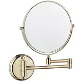 Doppelseitiger, An Der Wand Montierter Kosmetikspiegel, Faltbar, Drehbar, 3-facher Vergrößerungsspiegel, 20,3 Cm, Für Badezimmer, Toilette, Schlafzimmer