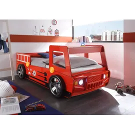Begabino Kinderträume Feuerwehrbett Spark 90 x 200 cm rot