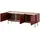 masseno COLORE Lowboard 144 cm Rot MDF