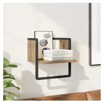 vidaXL Wandregal 30 x 25 x 30 cm Braun