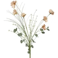 Decoris Künstliche Dahlie 65cm Kunstblumen & Seidenblumen Dekoblumen Blumendeko Stielblumen Blumen Deko Hochzeit Rosa Grün