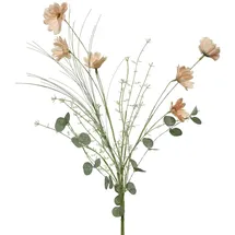 Decoris Künstliche Dahlie 65cm Kunstblumen & Seidenblumen Dekoblumen Blumendeko Stielblumen Blumen Deko Hochzeit Rosa Grün