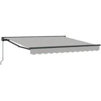 VidaXL Einziehbare Markise Hellgrau 300x250 cm Stoff