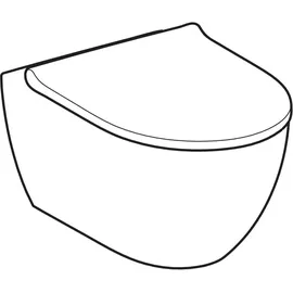 Geberit Acanto Wand-WC mit WC-Sitz Weiß KeraTect