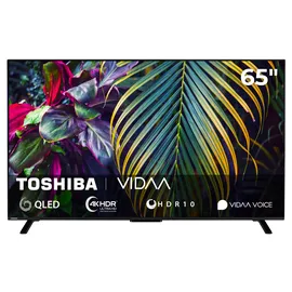 Toshiba QLED Fernseher 65 Zoll Smart TV, VIDAA 4K UHD HDR, Triple-Tuner, 65QV2363DA