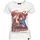 Queen Kerosin Kurzarm T-Shirt mit trendigem V-Ausschnitt Tune Up in offwhite | 3XL