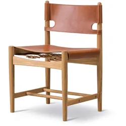 Fredericia The Spanish Dining Chair, eiche geölt / leder cognac