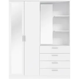 Forte Kompaktgarderobe 159,3 x 203,4 x 52,7 cm Weiß