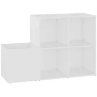 VidaXL Flur-Schuhschrank Weiß 105x35,5x70 cm Holzwerkstoff