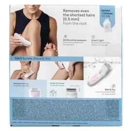 Braun Silk-épil 5-030 Epilierer Weiß/Rosa