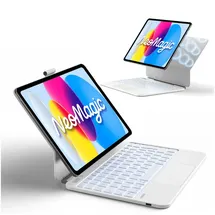 Inateck Magnetische Tastatur Hülle für iPad A16 11/10 Gen Weiß