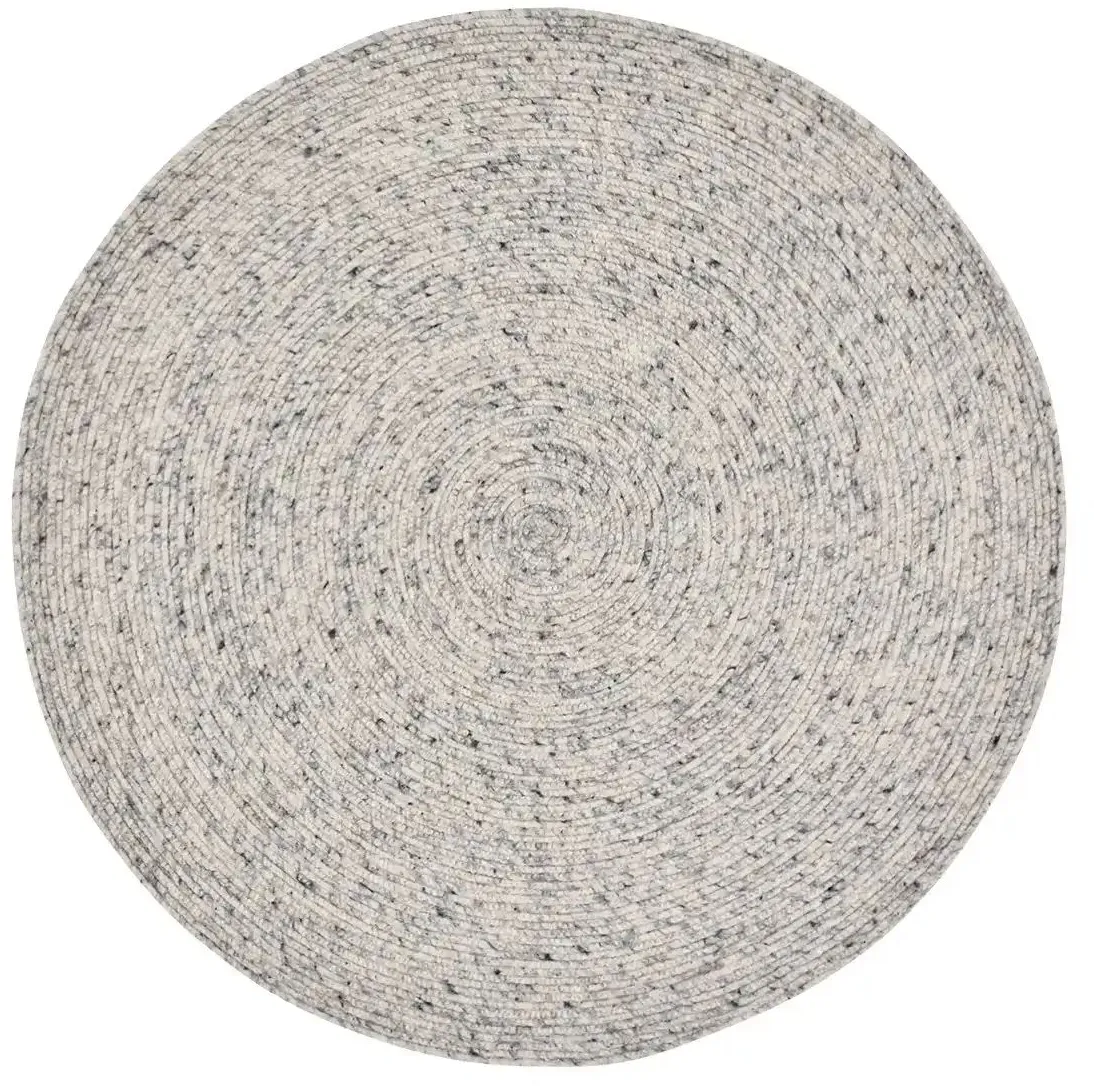 Handweb-Teppich  Pito Round , Wolle Ø: 160