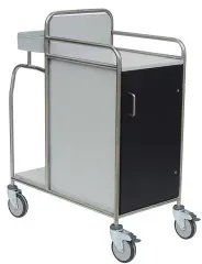 novocal Stationswagen SW 900 mit geringer Breite von 490 mm SW910 , integrierter Einfach-Sammler