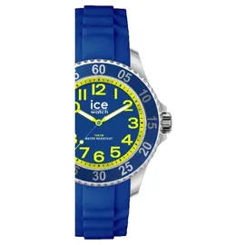 ICE-Watch Ice Steel Spaceship 35 mm Silikongehäuse Silbergrau Sportarmband Blau S