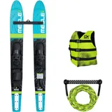 Mesle Junior Combo Wasserski Set Homie 139 cm, Weste Sportsman & Leine Combo, Wasserski für Kinder und Jugendliche, für Anfänger und Fortgeschrittene bis 60 kg