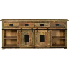 Sam Sideboard Kommode Mango massiv vielfarbig 200 x 45 cm LIBRO