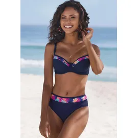 LASCANA Damen Bügel-Bikini-Top blau 38 D