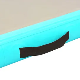 vidaXL Aufblasbare Gymnastikmatte mit Pumpe 700x100x10 cm PVC Grün