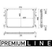 Mahle CIR 34 000P Niedertemperaturkühler BEHR PREMIUM LINE