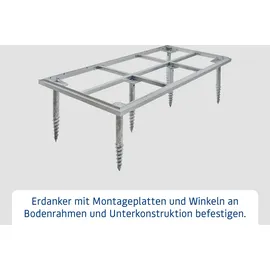 Hörmann Schraubfundament Set Typ 1 Silber