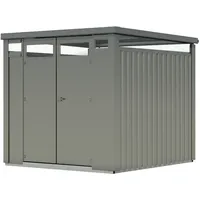 Karibu Metallgerätehaus Osten 2 graualuminium
