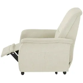 Polstermöbel Oelsa Fernsehsessel Sarah Flachgewebe 91 x 103 x 97 cm Beige elektrisch