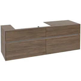 Villeroy & Boch Waschbeckenunterschrank 4 Auszüge 160 x 54,8 x 50 cm Arizona Oak