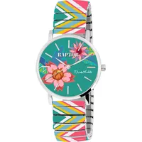 Raptor Damenarmbanduhr Frida Kahlo Edition mit Zugband (Blau)