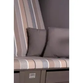 deVries Strandkorb Compact PE nature grey 403