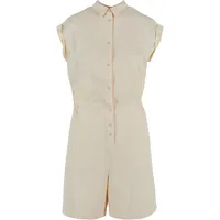 URBAN CLASSICS Viscose Twill Playsuit White Sand L