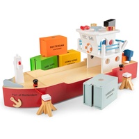 New Classic Toys Container Ship With 4 Containers