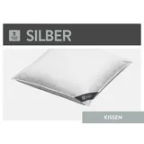 SPESSARTTRAUM 3-Kammer-Kissen Silber, Füllung Aussen: 100% Daunen;