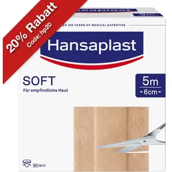 Hansaplast Soft Pflaster 5mx6cm Rolle