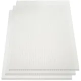 KAISER plastic® Doppelstegplatten Opal - Weiss PC [16/20 mm] – Made in Germany | Schlagfeste Hohlkammerplatten für Terrasse & Carport | 3er, 4er oder 5er Set | Längen: 2m – 4m (5, 98 x 300 cm)