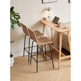 Möbel Kraft Barhocker 2er-Set ¦ braun ¦ Maße (cm): B: 47,5 H: 103