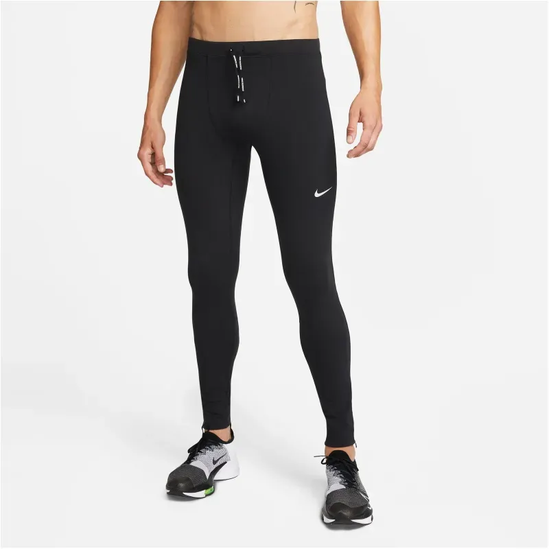 NIKE Repel Challenger Running Tights Herren black/reflective silv L