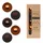 inges magic & goodz Weihnachtskugeln Glas 6cm x 20 Stück in Kartonbox Christbaumkugeln Set Cognac Diamond