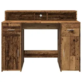 vidaXL Gaming-Tisch Altholz-Optik Braun