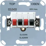 Jung Stereo-Lautsprecher-Anschlussdose SLA2WW