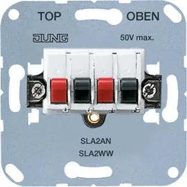 Jung Stereo-Lautsprecher-Anschlussdose SLA2WW