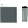 Plus Sichtschutzelement 175 x 180 cm grau Stahl 2 St.