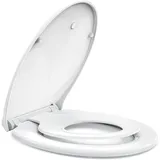 Toilettendeckel mit Absenkautomatik, Kinder-Seat, Magnet, Quick-Release, Weiß...