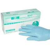 Vivomed Handschuhe Nitril puderfrei blau unsteril Größe L