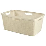 KIS - space for you Wäschekorb JUTE weiß cm50x39x25h