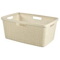 KIS - space for you Wäschekorb JUTE weiß cm50x39x25h
