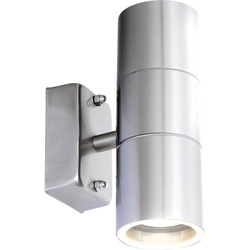 Style Außenleuchte Edelstahl, 2X Gu10 Led