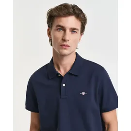 GANT Reg Shield Kurzarm-poloshirt Evening Blue L